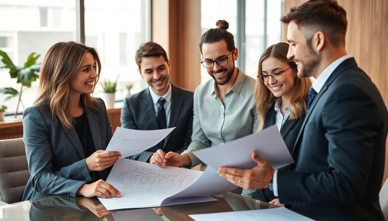 Business agreement signing